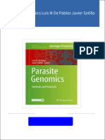 Parasite Genomics Luis M De Pablos Javier Sotillo 2024 scribd download