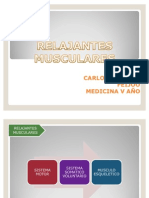 Exposición Relajantes Musculares Anestesiología