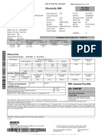 Electricity Bill: Due Date: 11-01-2012