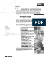 1 Course Materials 2 Prerequisites 3 Course Outline 5 Setup 9 Microsoft Official Curriculum 12 Microsoft Certified Professional Program 13 Facilities 15