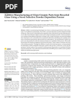 2. Additive Manufacturing of Glass-Ceramic Parts From Recycled Glass Using a Novel Selective Powder Deposition Process