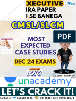 AV Sir CMSL & SLCM Case Studies Part 1 (CS 1 to 25) 