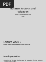 Strategy Analysis Lec Week 2