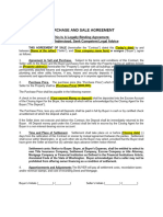 Purchase and Sale Agreement