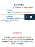 Chapter II. Linguistic elements in Discourse