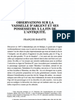 Baratte - Observations Sur La Vaiselle D'argent