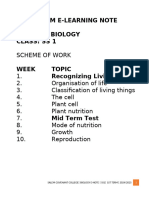 Bio Ss1 1st Term Enote 2024-2025