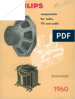 Philips Components for Radio TV and Audio Catalog 1960 52 Pages