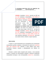 Petição Inicial de Imissão - Processo novo