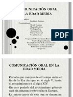 Comunicacion Oral en La Edad Media