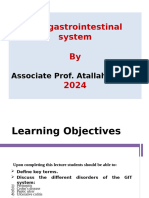 Lecture (8) The gastrointestinal system