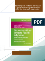 Discovering Hidden Temporal Patterns in Behavior and Interaction T Pattern Detection and Analysis with THEME  1st Edition Magnus S. Magnusson download pdf