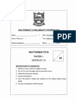 2024 P6 Maths Prelim Exam Tao Nan