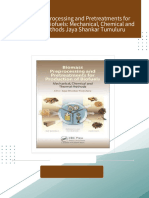 Biomass Preprocessing and Pretreatments for Production of Biofuels: Mechanical, Chemical and Thermal Methods Jaya Shankar Tumuluru 2024 Scribd Download