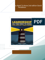 Full Download Leadership: All You Need To Know 2nd edition David Pendleton PDF DOCX