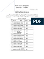 Rajiv Gandhi University Result