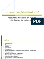 Accounting Standard - 22 PPT Presentation