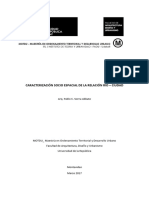 CARACTERIZACIÓN SOCIO ESPACIAL DE LA RELACIÓN RÍO – CIUDAD