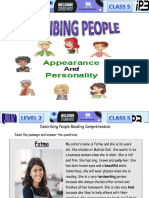 CLass 5 Describing People Appearance and Personality