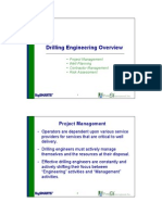 Drilling Engineering Overview: Project Management