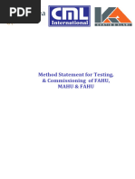 REV-01 Method statement for T&Cx. of AHU, MAHU, FAHU