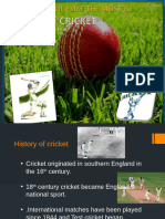 cricket presentation