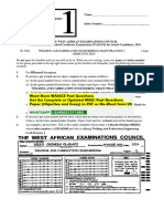 WAEC Welding and Fabrication Engr Past Questions Free Download