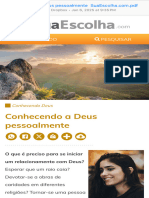 Conhecendo Deus Pessoalmente Suaescolha.com