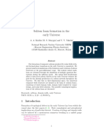 Soliton foam formation