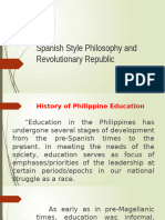 RONNEL GWAPA--Spanish Style Philosophy and Revolutionary Republic