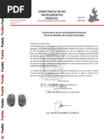 Carta de antecedentes no penales 