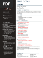 Erikacotas CV Resume