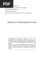 informe modulos y funciones en python