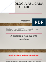 Psicologia aplicada à saúde  - Aula 5