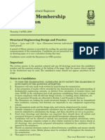 IStructE Chartered Membership Examination 2008