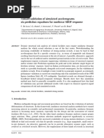 Toward validation of simulated accelerogramsvia prediction equations for nonlinear SDOF response