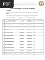 LISTA DE PARTICIPANTES SECTOR N°2