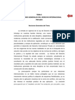 Instituciones Generales de Derecho Internacional Privado Tema 5