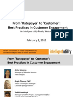 Ratepayer To Customer Best Practices Feb 2012