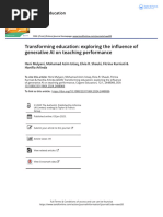 Transforming Education Exploring the Influence of Generative AI on Teaching Performance (1)