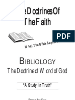 Bibliology Doctrine of Faith