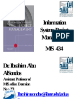 Information Systems Project Management