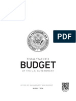 Obama Budget Proposal, Fiscal Year 2013