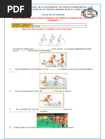 FICHA-MIERC-E.FÍSICA-RESPETANDO REGLAS PARTICIPAMOS EN EQUIPOS EN NUESTRO DEPORTE FAVORITO