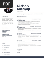 Black White Minimalist CV Resume