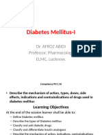 Diabetes pharmacology 