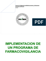 Implementacion Programa de Farmacovigilancia