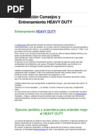 Entrenamiento Heavy Duty