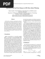 Separation of ERP and Noise Subspaces in EEG Data without Whitening