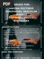 Drugs for PVD Thromboembolic Angina Pectoris. Maghanoy Magno Dakay